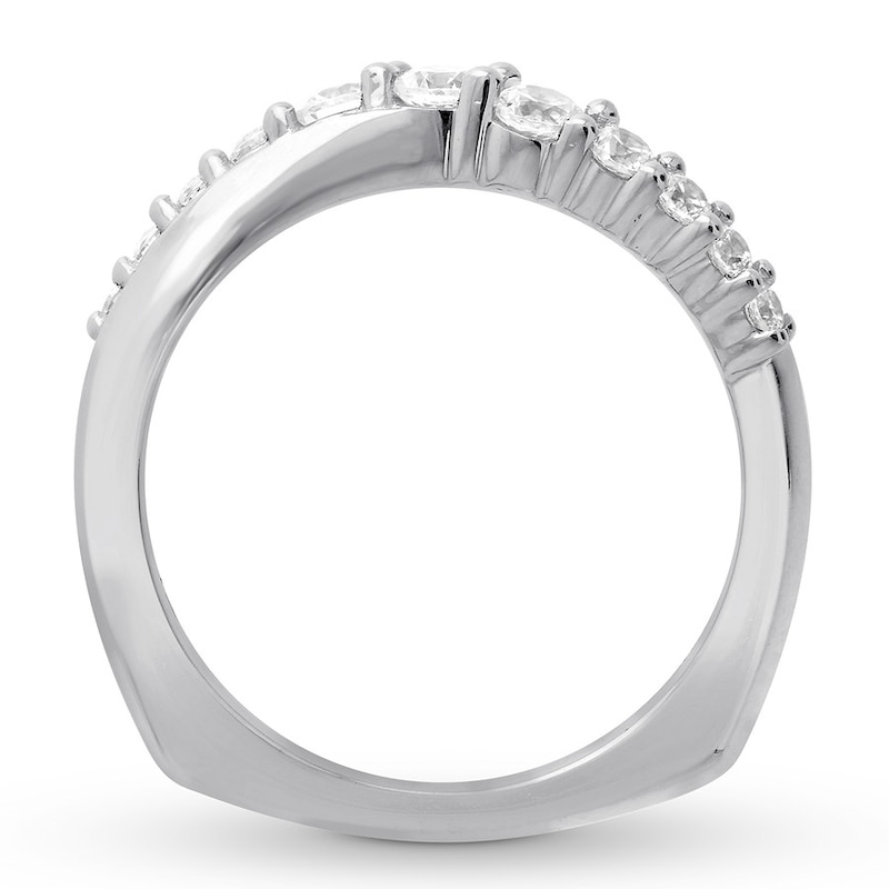 Diamond Anniversary Band 1/2 ct tw Round 18K White Gold