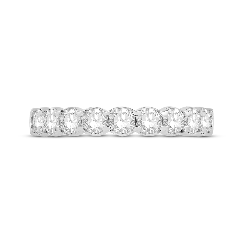 Diamond Anniversary Ring 1 ct tw Round 14K White Gold