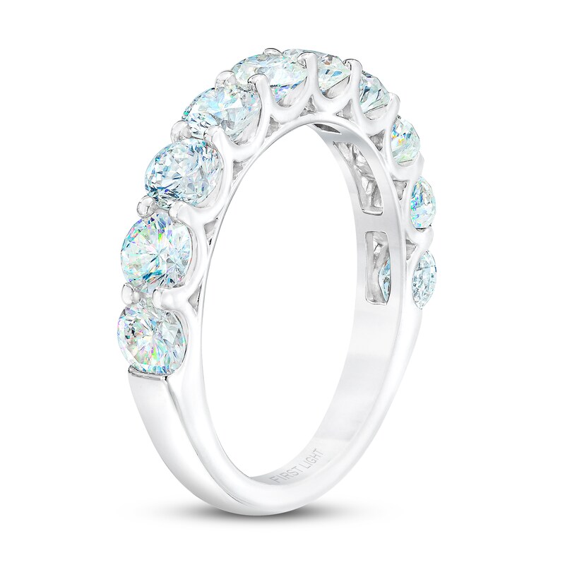 THE LEO First Light Diamond Ring 2 ct tw Round 14K White Gold