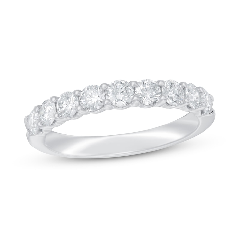 1 ct tw Round Lab-Created Diamond Ring in 14K White Gold