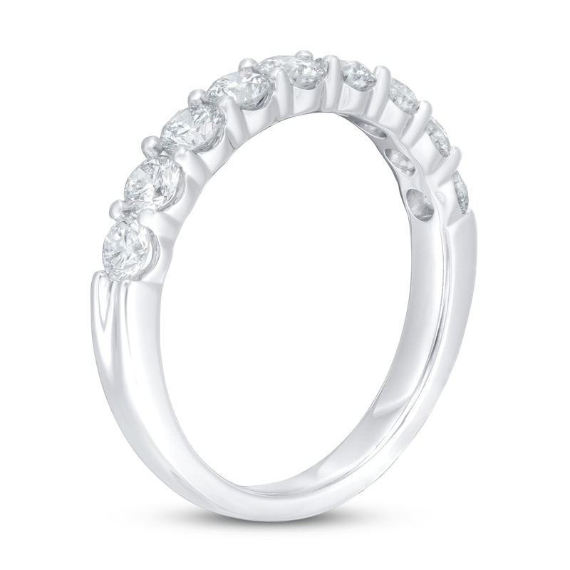 Lab-Created Diamond Ring 1 ct tw Round 14K White Gold