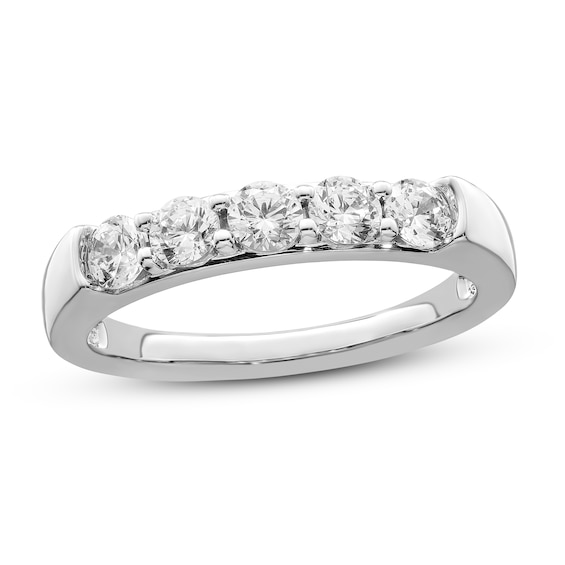 Diamond Anniversary Band 34 ct tw Round 14K White Gold