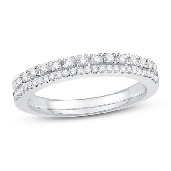 Diamond Anniversary Band 14 ct tw Round 14K White Gold