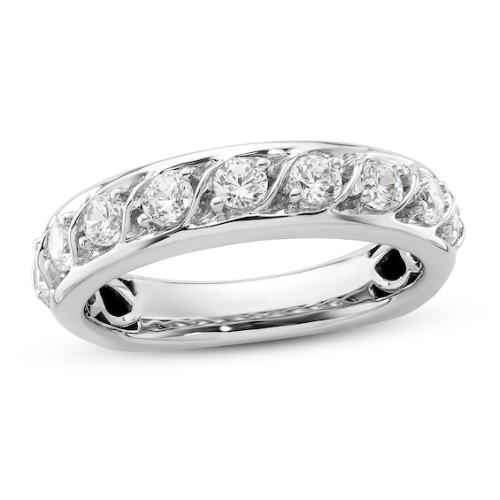 Diamond Anniversary Band 34 ct tw Round 18K White Gold