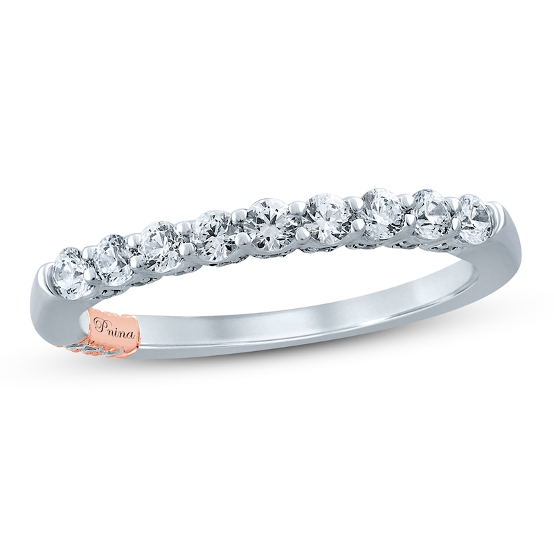 Main Image 1 of Pnina Tornai Lovingly Yours Diamond Anniversary Ring 1/2 ct tw Round 14K White Gold