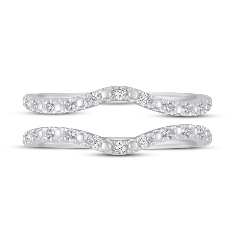 Diamond Double Wedding Band Set 1/8 ct tw 14K White Gold