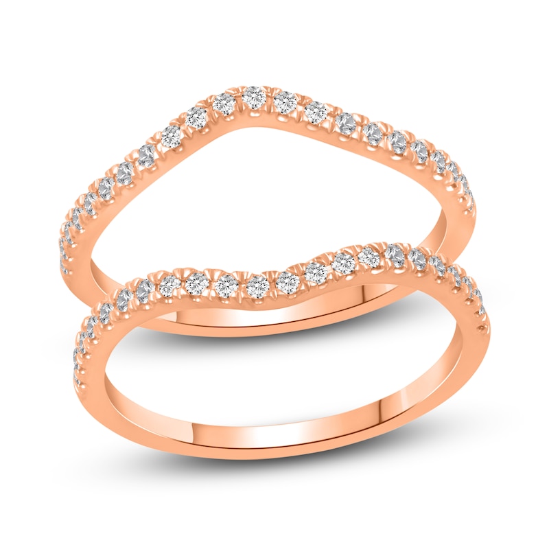 Main Image 1 of Diamond Double Wedding Band Set 1/4 ct tw 14K Rose Gold