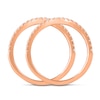Thumbnail Image 4 of Diamond Double Wedding Band Set 1/4 ct tw 14K Rose Gold