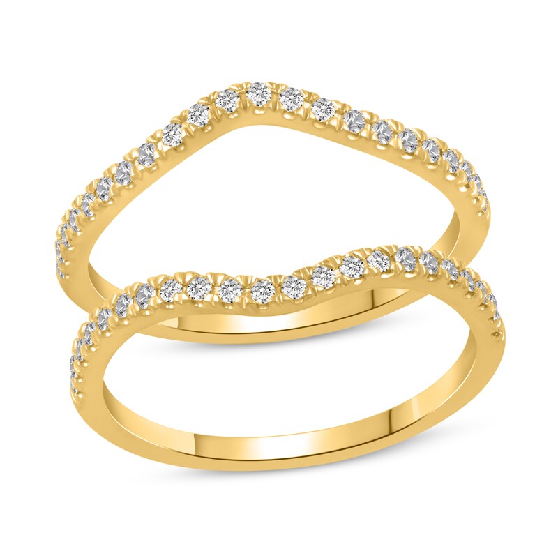 Main Image 1 of Diamond Double Wedding Band Set 1/4 ct tw 14K Yellow Gold