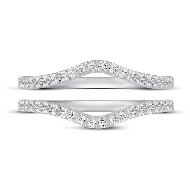 Main Image 3 of Diamond Double Wedding Band Set 1/4 ct tw 14K White Gold