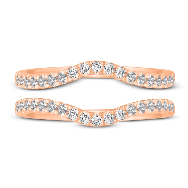 Main Image 3 of Diamond Double Wedding Band Set 1/2 ct tw 14K Rose Gold