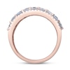Thumbnail Image 2 of Natural Aquamarine Anniversary Ring 1/5 ct tw Diamonds 14K Rose Gold