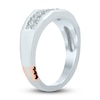 Thumbnail Image 2 of Pnina Tornai Captured By You Men's Diamond Wedding Band 1/2 ct tw Round 14K White Gold