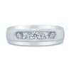 Thumbnail Image 3 of Pnina Tornai As Long As We Both Shall Live Men's Diamond Wedding Band 1/2 ct tw Round 14K White Gold