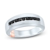 Thumbnail Image 1 of Pnina Tornai For Life Men's Black Diamond Wedding Band 1/2 ct tw Round 14K White Gold