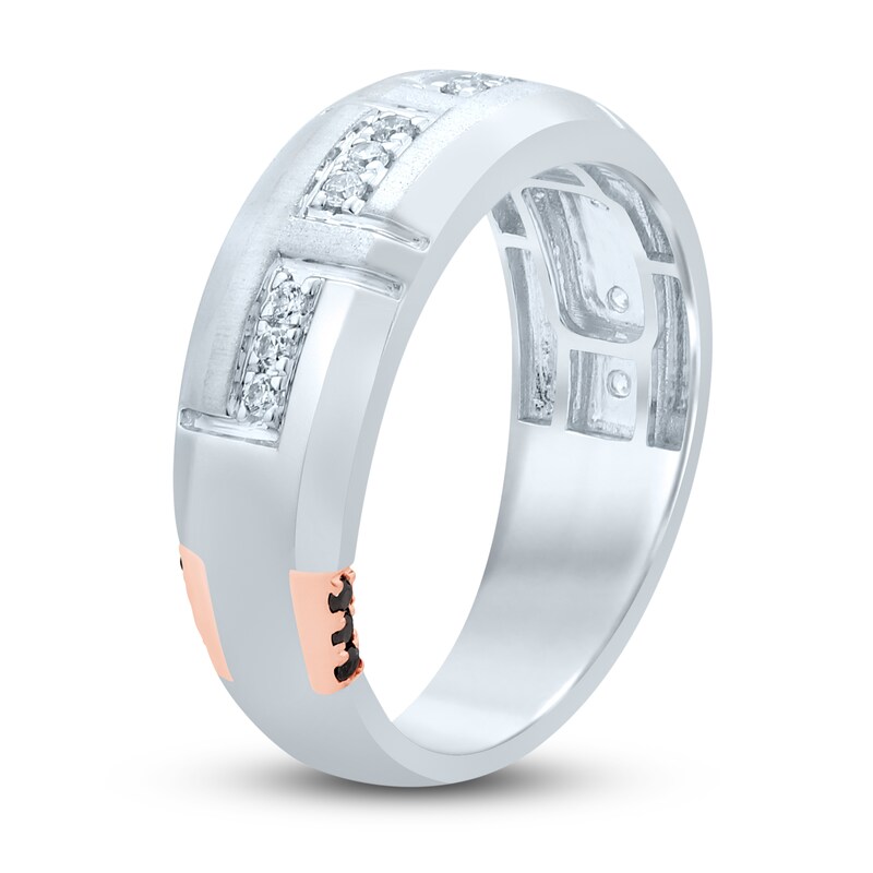 Pnina Tornai Committed To Love Men's Diamond Wedding Band 1/4 ct tw Round 14K White Gold