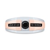 Thumbnail Image 3 of Pnina Tornai Above All Men's Black Diamond Wedding Band 3/4 ct tw Round 14K Two-Tone