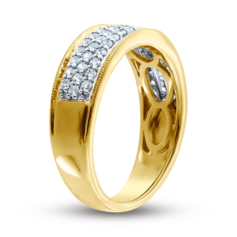 Diamond Anniversary Ring 1/2 ct tw Round 14K Two-Tone Gold | Jared