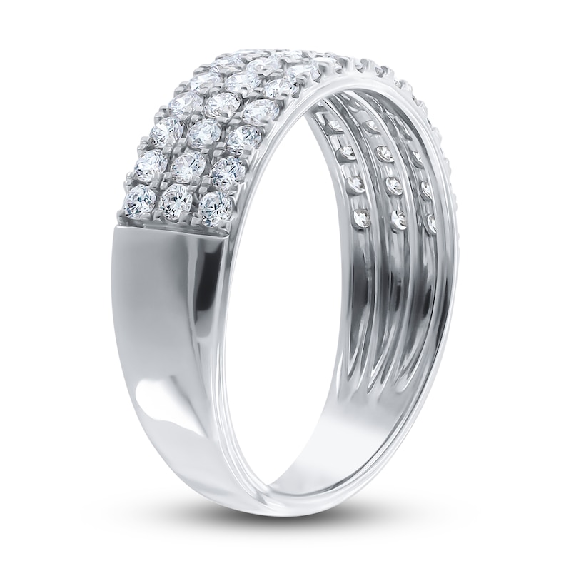 Main Image 2 of Diamond Anniversary Ring 3/4 ct tw Round 14K White Gold