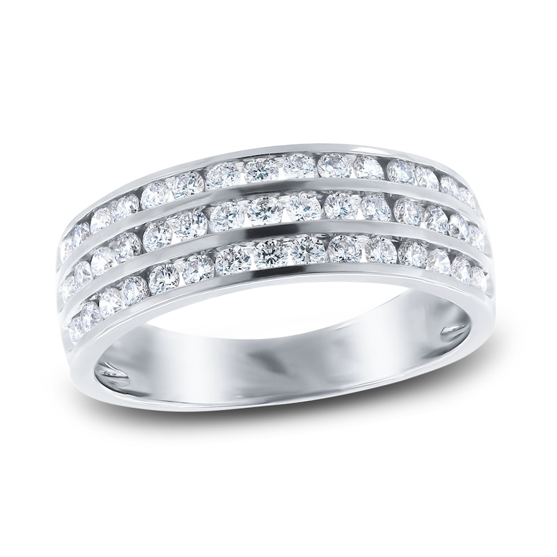 Main Image 1 of Diamond Anniversary Ring 3/4 ct tw Round 14K White Gold