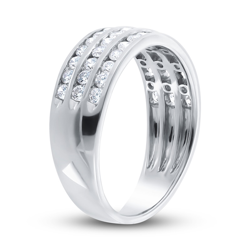 Main Image 2 of Diamond Anniversary Ring 3/4 ct tw Round 14K White Gold