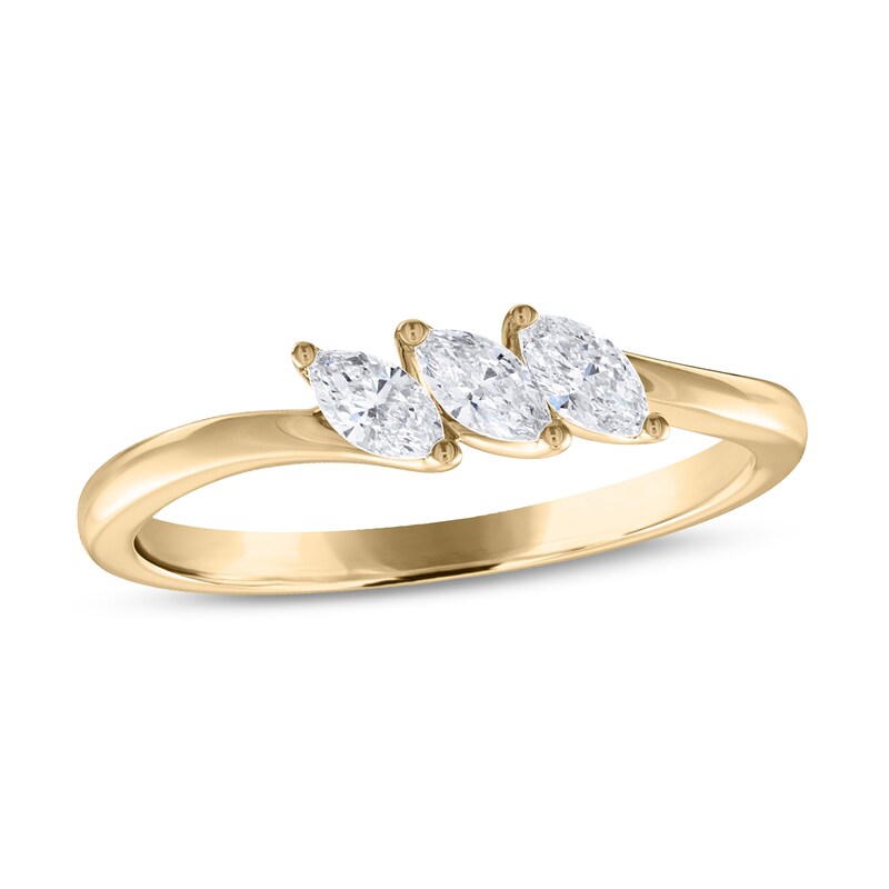 Main Image 1 of Diamond Anniversary Band 1/3 ct tw Marquise 14K Yellow Gold