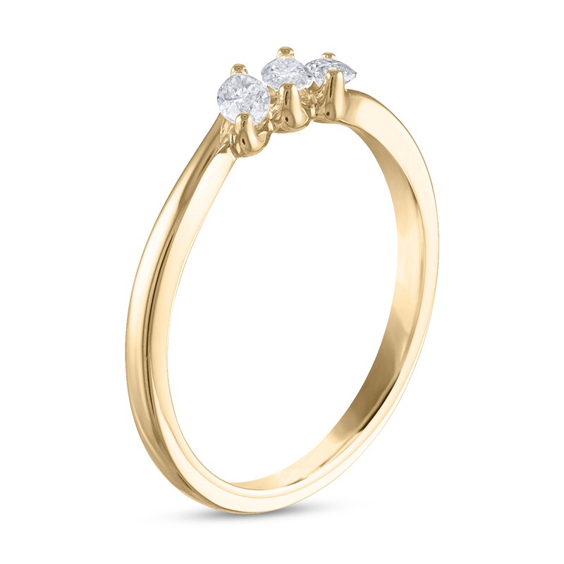 Main Image 2 of Diamond Anniversary Band 1/3 ct tw Marquise 14K Yellow Gold