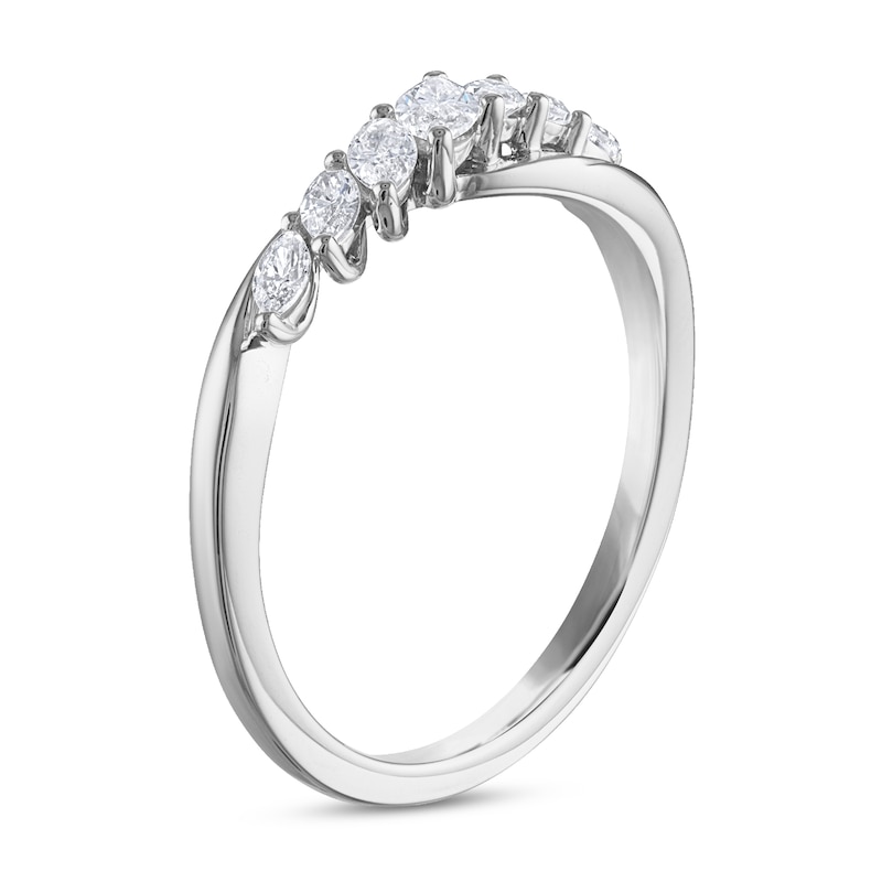 Main Image 2 of Diamond Anniversary Band 3/8 ct tw Marquise 14K White Gold