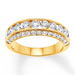 Diamond Anniversary Band 2 ct tw Round-cut 14K Yellow Gold