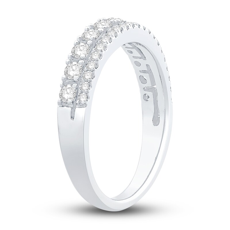 Main Image 2 of Diamond Anniversary Ring 5/8 ct tw Round 14K White Gold