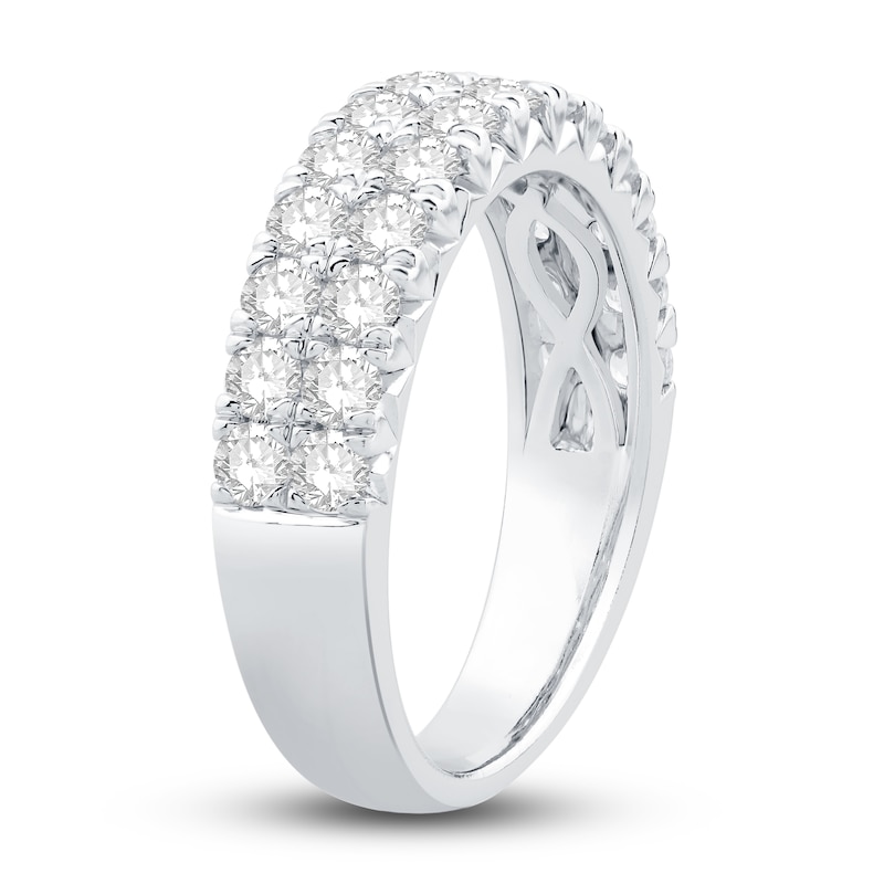 Main Image 2 of Diamond Anniversary Ring 1-1/2 ct tw Round 14K White Gold