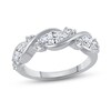 Thumbnail Image 1 of Diamond Anniversary Ring 1-1/2 ct tw Round/Marquise 14K White Gold
