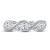 Thumbnail Image 3 of Diamond Anniversary Ring 1-1/2 ct tw Round/Marquise 14K White Gold