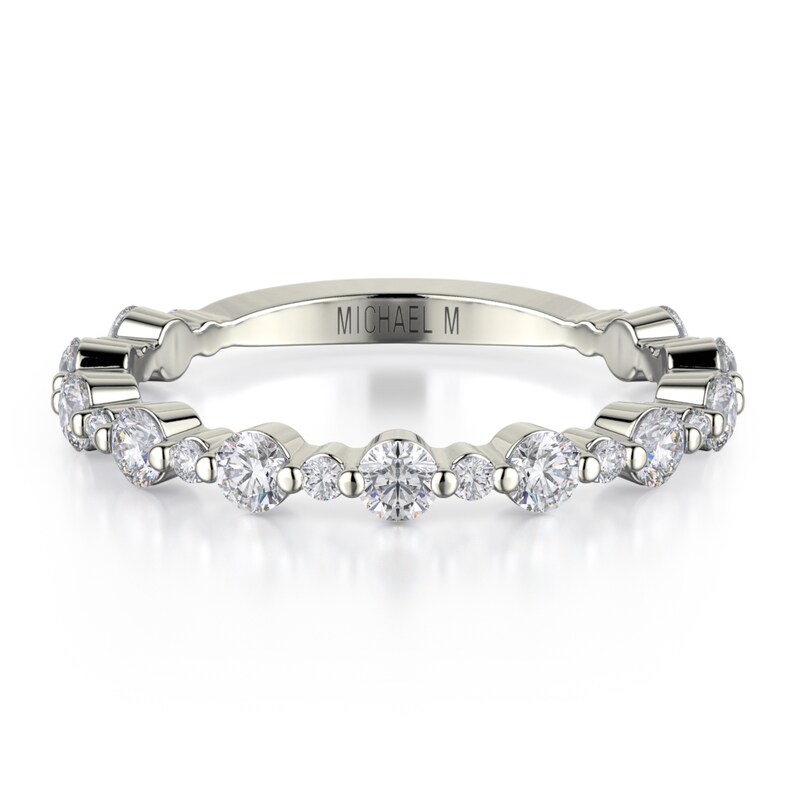 Michael M Diamond Wedding Band 1/2 ct tw Round 18K White Gold|Jared