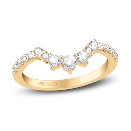 ArtCarved Rose-Cut Diamond Anniversary Band 1/3 ct tw 14K Yellow Gold