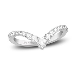 ArtCarved Rose-Cut Diamond Anniversary Band 3/8 ct tw 14K White Gold