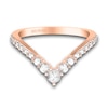 Thumbnail Image 2 of ArtCarved Rose-Cut Diamond Anniversary Band 3/8 ct tw 14K Rose Gold
