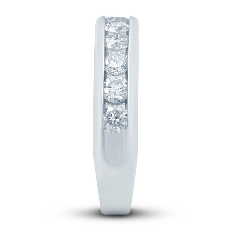 Main Image 2 of Diamond Anniversary Band 1 ct tw Round 10K White Gold (I2/I)
