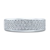 Thumbnail Image 2 of Men's Diamond Wedding Band 1 ct tw Round 10K White Gold