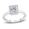 Thumbnail Image 1 of Diamond Solitaire Engagement Ring 1-1/2 ct tw Bezel-Set Princess 14K White Gold (I2/I)