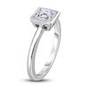 Thumbnail Image 2 of Diamond Solitaire Engagement Ring 1-1/2 ct tw Bezel-Set Princess 14K White Gold (I2/I)