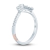 Thumbnail Image 2 of Pnina Tornai Diamond Chevron Wedding Band 3/8 ct tw Baguette/Oval /Round 14K White Gold