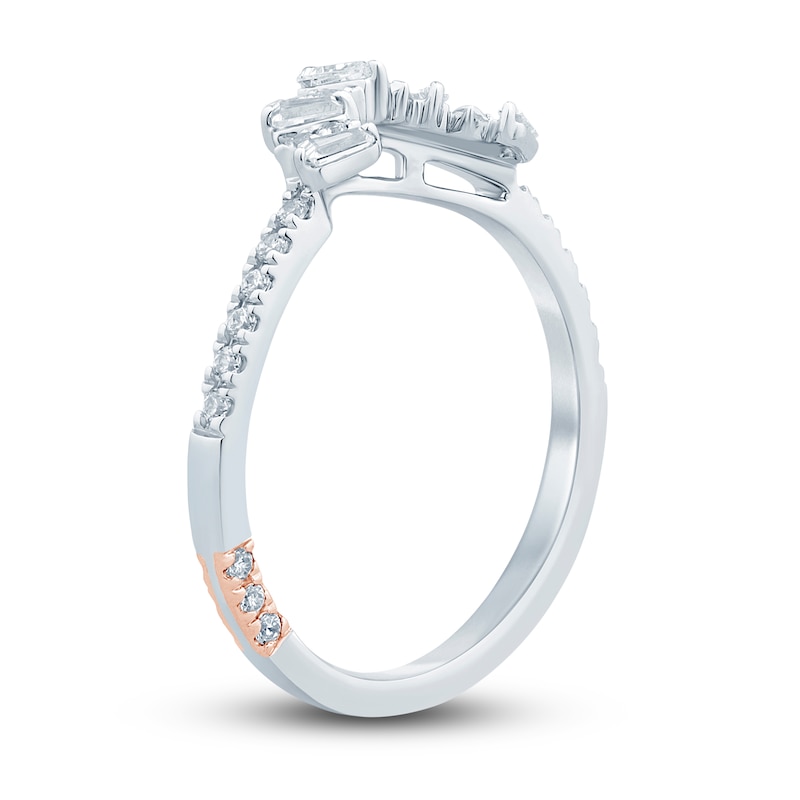 Main Image 2 of Pnina Tornai Diamond Chevron Wedding Band 3/8 ct tw Baguette/Oval /Round 14K White Gold