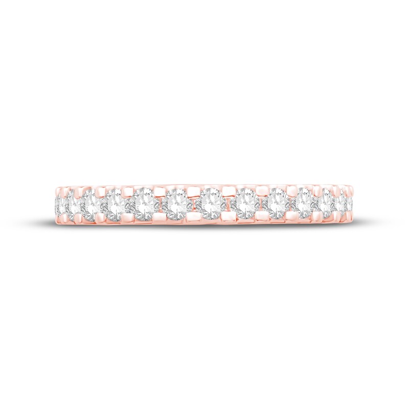 Main Image 2 of Diamond Eternity Band 1 ct tw Round 14K Rose Gold