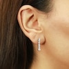 Diamond Earrings 7/8 ct tw Round 14K White Gold