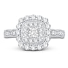 Thumbnail Image 2 of Diamond Engagement Ring 1 ct tw Princess/Round 14K White Gold