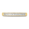 Thumbnail Image 3 of Diamond Anniversary Band 1/4 ct tw Round/Baguette 14K Yellow Gold