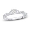 Thumbnail Image 0 of Diamond 3-Stone Engagement Ring 5/8 ct tw Princess/Round 14K White Gold