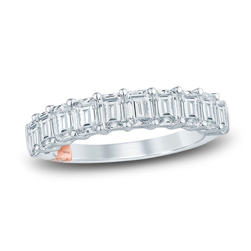 Pnina Tornai Lab-Grown Diamond Anniversary Band 2 ct tw Emerald 14K Gold
