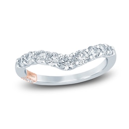 Pnina Tornai Lab-Created Diamond Contour Anniversary Band 1 ct tw Round 14K White Gold